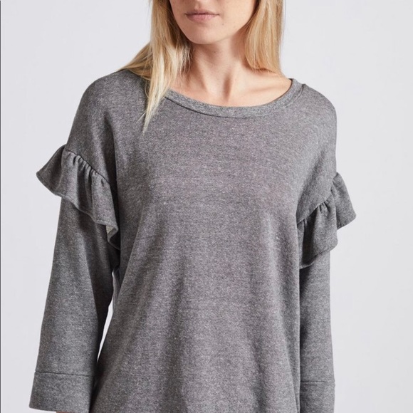 Current Elliot ruffle sleeve sweatshirt - Picture 3 of 3